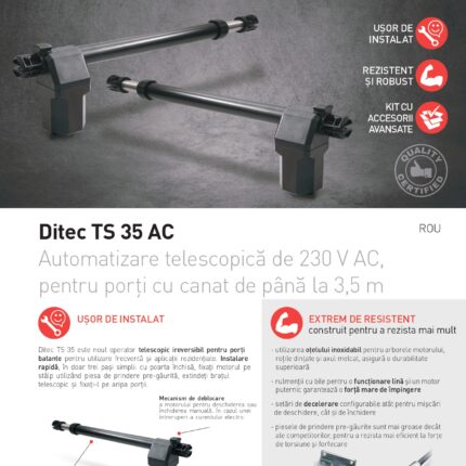 Automatizare telescopica TS35 AC-RO